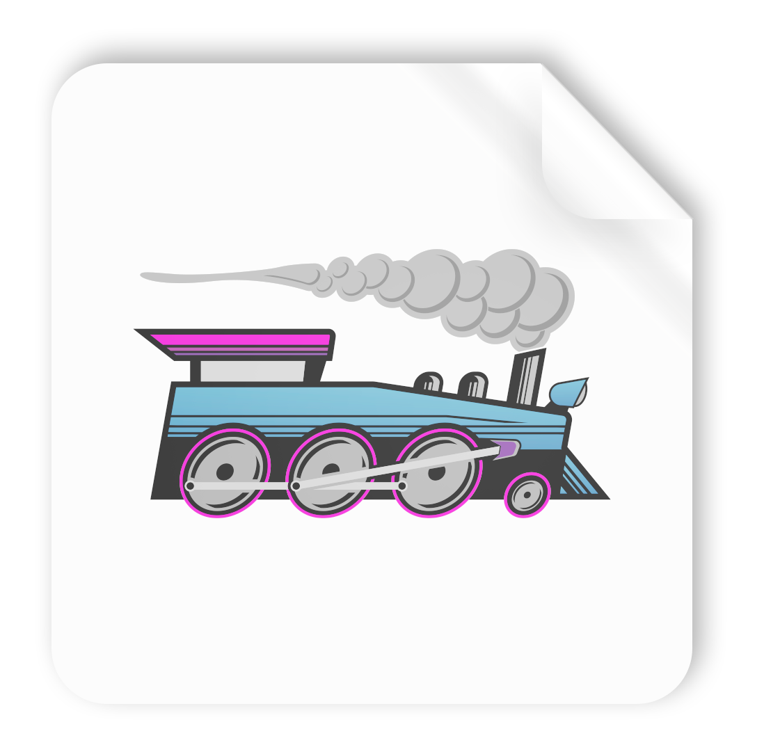 Sticker Sheets Steam Engine Stickers
